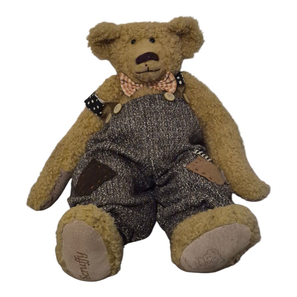 Lonnie St. Martin Homespun VTG 1998 Teddy Bear Scruffy Collectible 17"